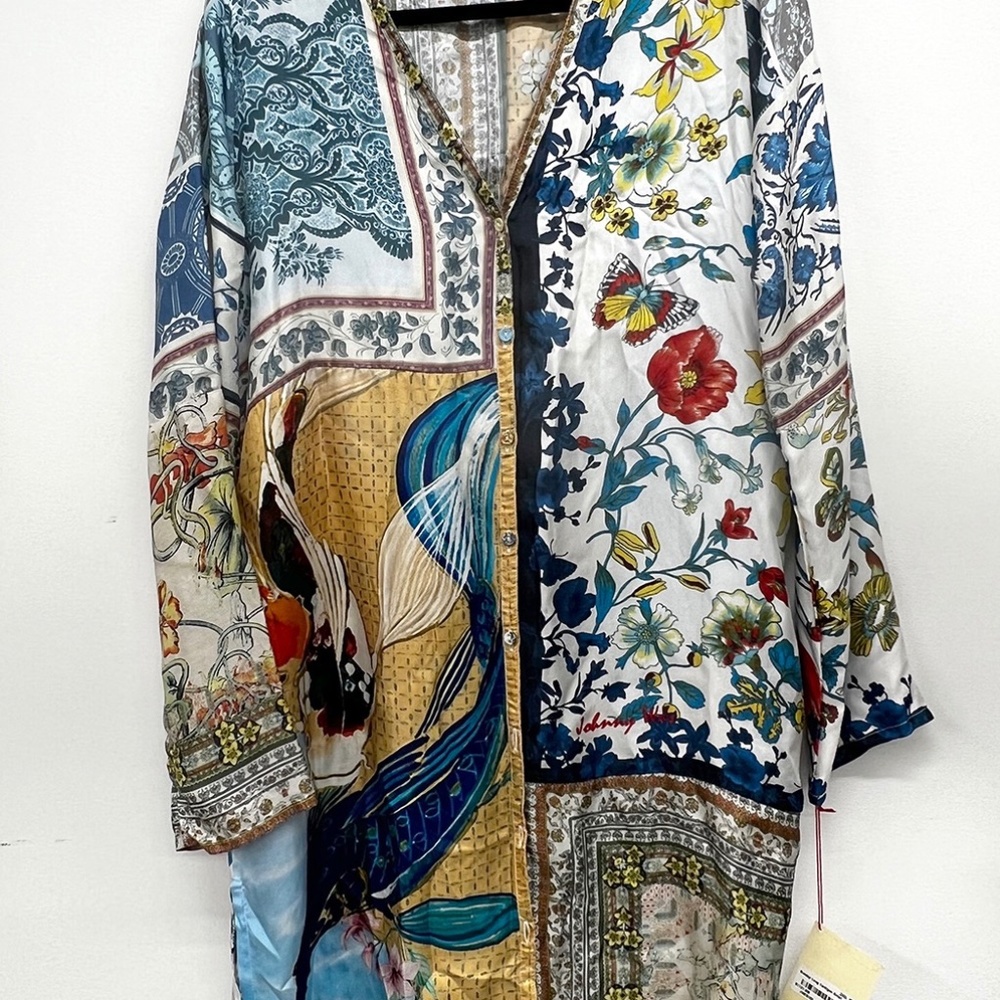 Johnny Was, Silk Cardigan
